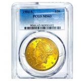 1904 $20 Gold Double Eagle PCGS MS63