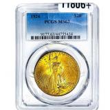 1924 $20 Gold Double Eagle PCGS MS63