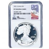 1991-S Silver Eagle NGC PF70 Ultra Cameo