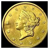 1849 Gold $1 Type 1 CLOSELY UNCIRCULATED