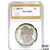 1883-O Morgan Silver Dollar PGA MS63