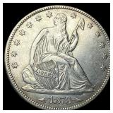 1873 Arrows Seated Liberty Half Dollar CLOSELY UNC
