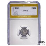 1837 Seated Liberty Half Dime PGA AU55