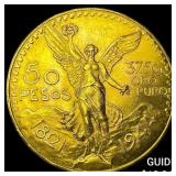 1821 Mexico Gold 50 Pesos .2355 AGW