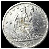 1860-S Silver Half Dollar CHOICE AU