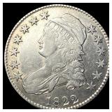 1822 Capped Bust Half Dollar LIGHTLY CIRCULATED