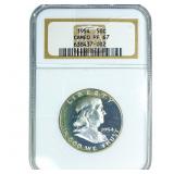 1954 Franklin Half Dollar NGC PF67 Cameo