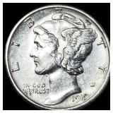 1919-D Silver Mercury Dime CLOSELY UNCIRCULATED