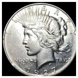 1927-S Silver Peace Dollar CLOSELY UNCIRCULATED