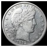 1912-D Silver Barber Half Dollar CLOSELY UNCIRCULA