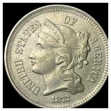 1872 Nickel Three-Cent Piece UNCIRCULATED