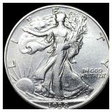 1938-D Silver Walking Liberty Half Dollar CLOSELY