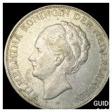 1929 Netherlands Silver 2.5 Gluden