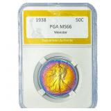1938 Walking Liberty Half Dollar PGA MS66 Monster