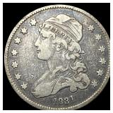 1831 Capped Bust Silver Quarter LIGHTLY CIRCULATED