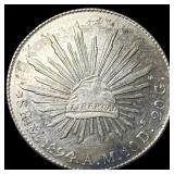 1894-Mo AM Mexico Silver 8 Reales CLOSELY UNCIRCUL