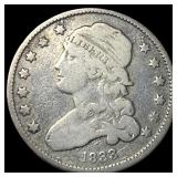 1833 Capped Bust Silver Quarter NICELY CIRCULATED