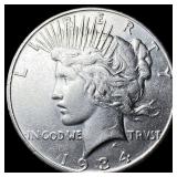 1934 Silver Peace Dollar CLOSELY UNCIRCULATED