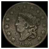 1830 Coronet Head Large Cent LIGHTLY CIRCULATED