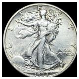1933-S Silver Walking Liberty Half Dollar CLOSELY