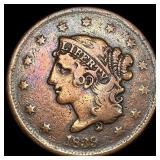 1839 Braided Hair Large Cent LIGHTLY CIRCULATED