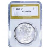 1899-O Morgan Silver Dollar PGA MS64