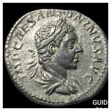 Roman Elgabalus AD 218-222 Silver Denarius