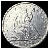 1854 Arrows Seated Liberty Half Dollar CLOSELY UNC