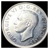 1945 Canada Silver Dollar CHOICE AU