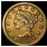 1853 Braided Hair Large Cent CLOSELY UNCIRCULATED