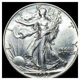 1938-D Silver Half Dollar Walking Liberty CHOICE A