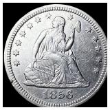 1856 Seated Liberty Quarter CLOSELY UNCIRCULATED