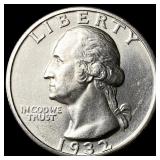 1932-S Silver Washington Quarter UNCIRCULATED