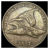 1857 Flying Eagle Cent NEARLY UNCIRCULATED