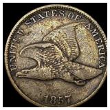 1857 Flying Eagle Cent NEARLY UNCIRCULATED
