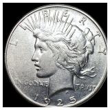 1925-S Silver Peace Dollar CLOSELY UNCIRCULATED