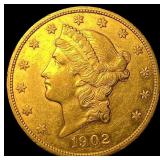 1902-S Gold $20 Liberty Head Double Eagle CLOSELY