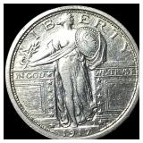 1917 Standing Liberty Quarter NEARLY UNCIRCULATED