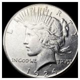 1924 Peace Silver Dollar CLOSELY UNCIRCULATED