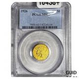 1926 $2.50 Gold Quarter Eagle PCGS MS63