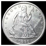 1860-S Silver Half Dollar CLOSELY UNCIRCULATED