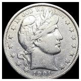 1901 Silver Half Dollar (Barber) ABOUT UNCIRCULATE