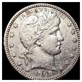 1908 Barber Silver Quarter HIGH GRADE