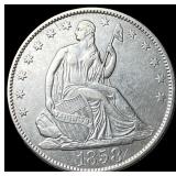 1858-O Silver Half Dollar NEARLY UNCIRCULATED