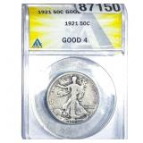 1921 Walking Liberty Half Dollar ANACS G4