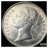 1840 British India Silver Rupee
