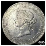 1866 Hong Kong Victoria Silver Dollar