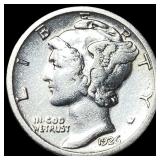 1926-S Silver Mercury Dime ABOUT UNCIRCULATED