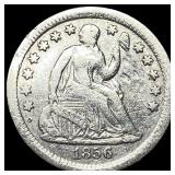 1856-O Silver Half Dime NEARLY UNCIRCULATED