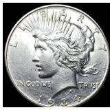 1934 Silver Peace Dollar CLOSELY UNCIRCULATED